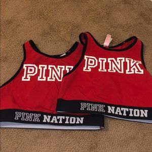 PINK sports bras
